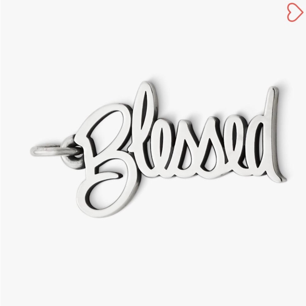 James Avery Silver 'Blessed' Charm